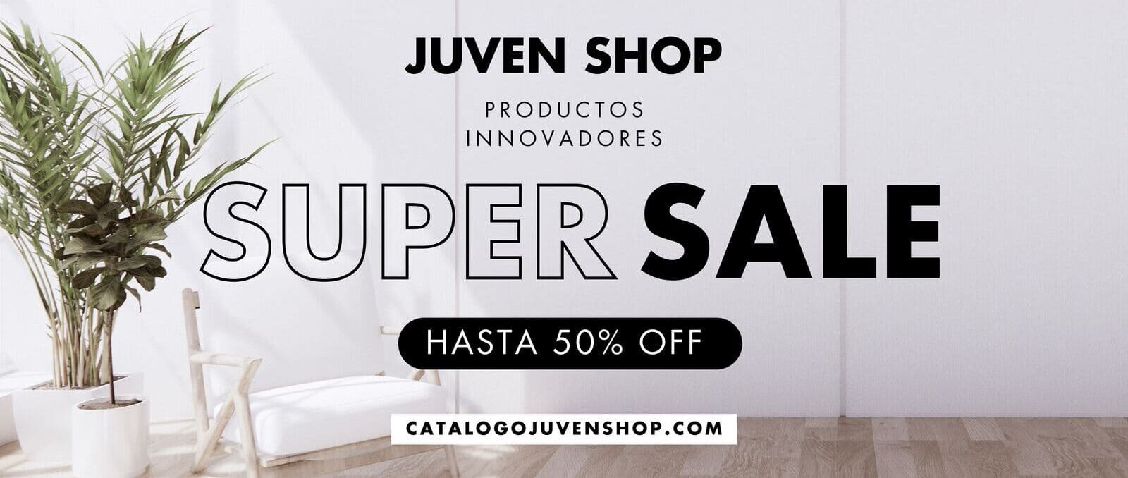 Banner web horizontal sale 50 OFF mueblería y deco minimalista blanco-2-2