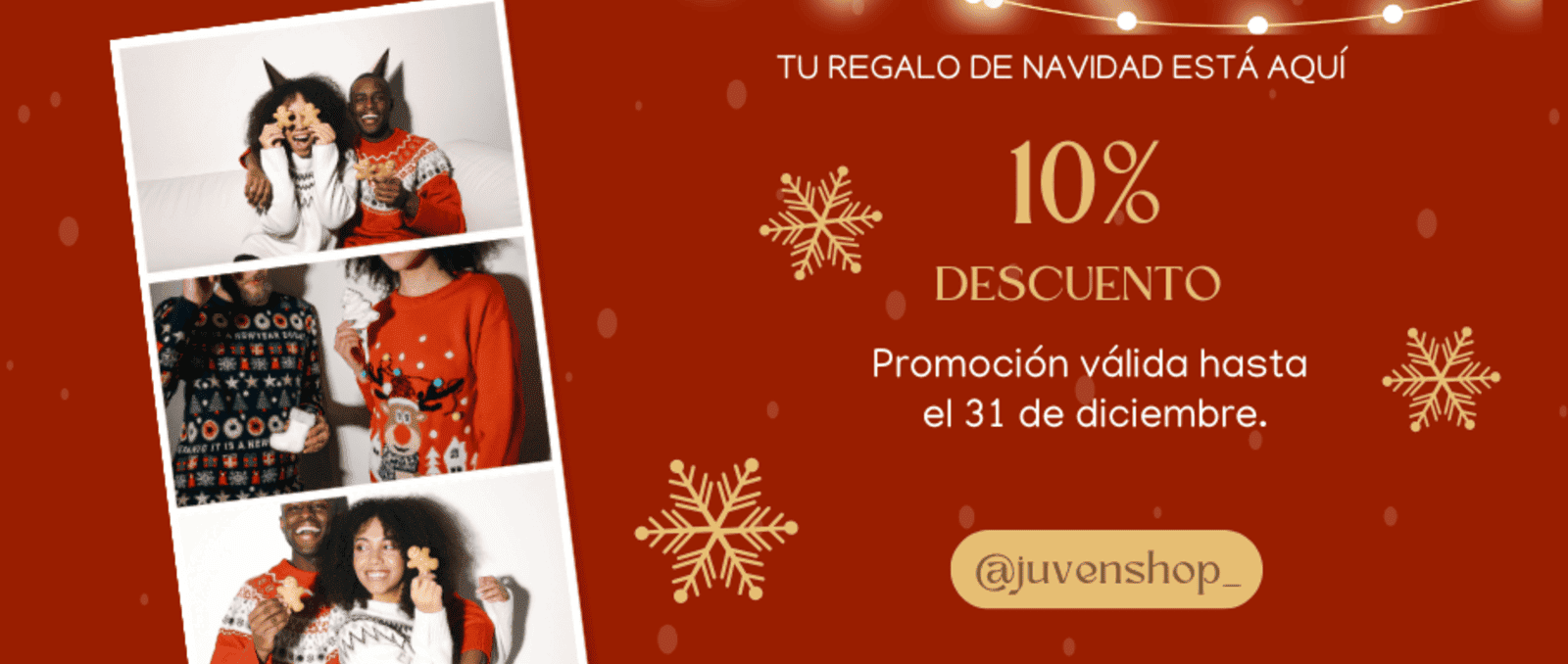 Post para Facebook Promoción de Navidad Moderno Rojo (1) (2) (1) (1)